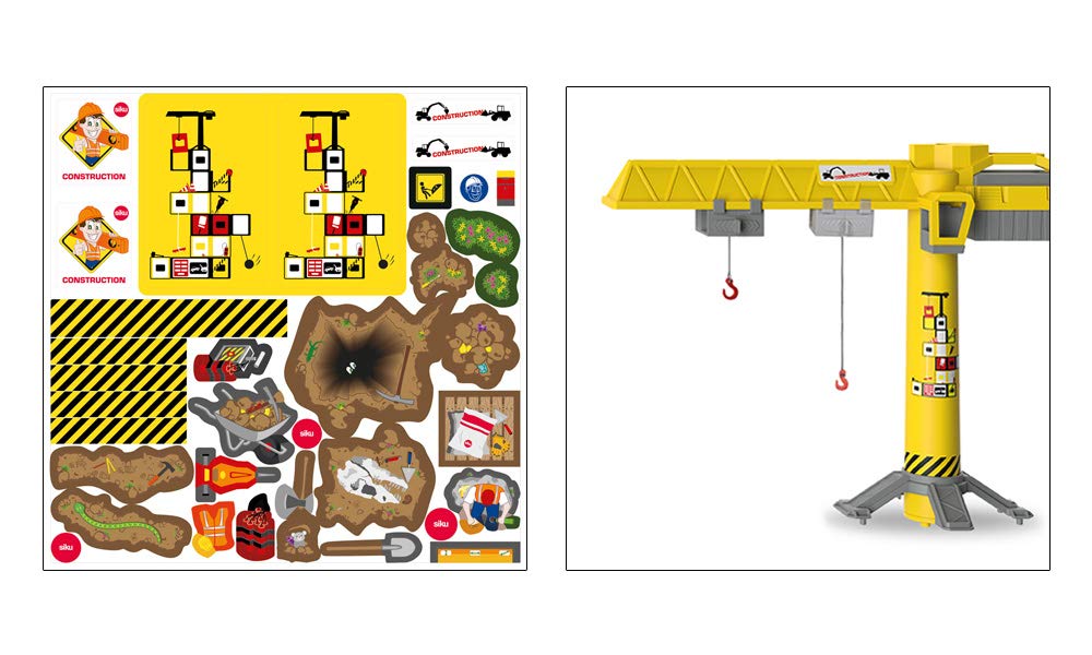 Игровой набор Стройка, с плитами, краном, техникой и аксессуарами  